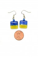 Color Blocked Square Earrings